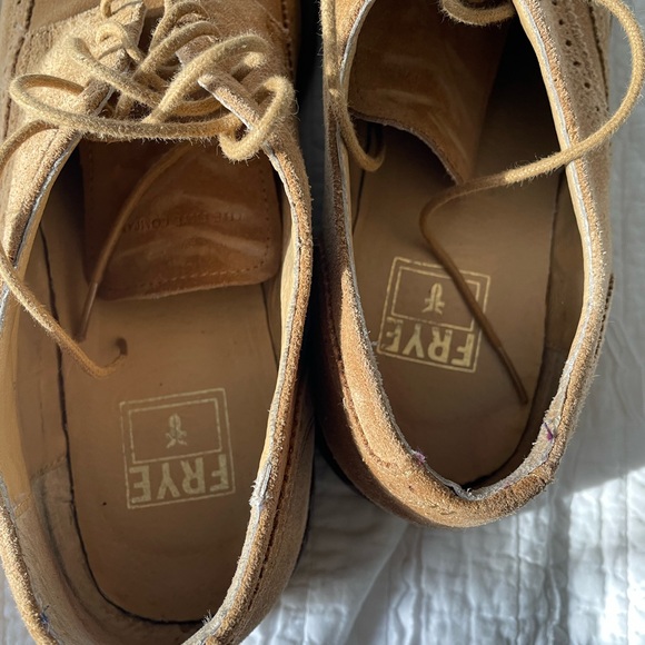 Frye Suede Paul Wingtip Oxfords - Men’s 12 - Picture 4 of 5